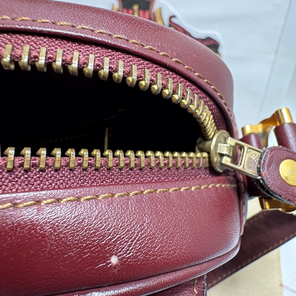 Cartier Burgundy Leather Crossbody Bag - Picture 10 of 16